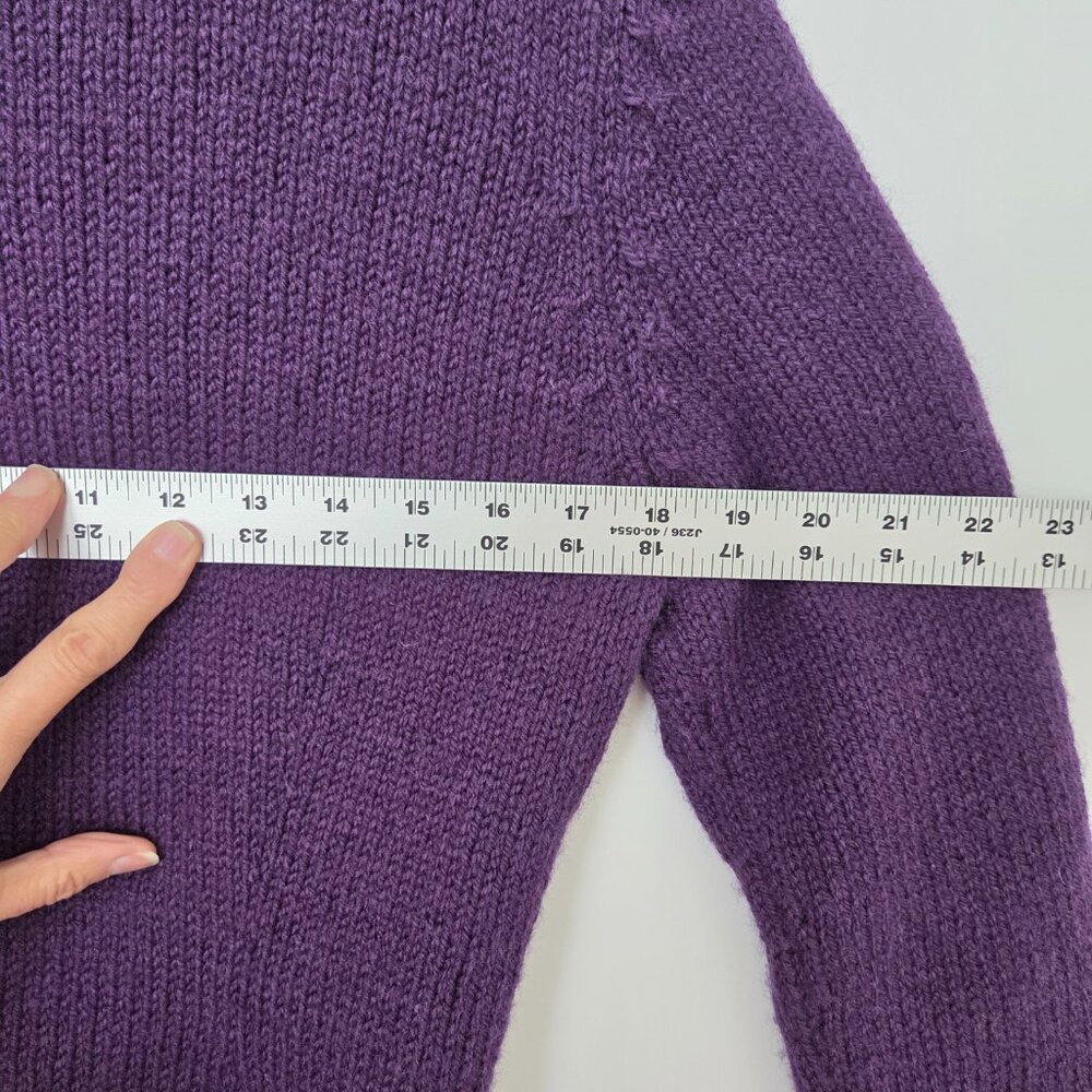 VTG Hand-Knit Style Bobble Sweater Chunky Artisanal Cottage Core Women M - Picture 5 of 6